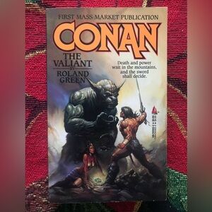 CONAN THE VALIANT PAPERBACK BY ROLAND GREEN TOR 1989